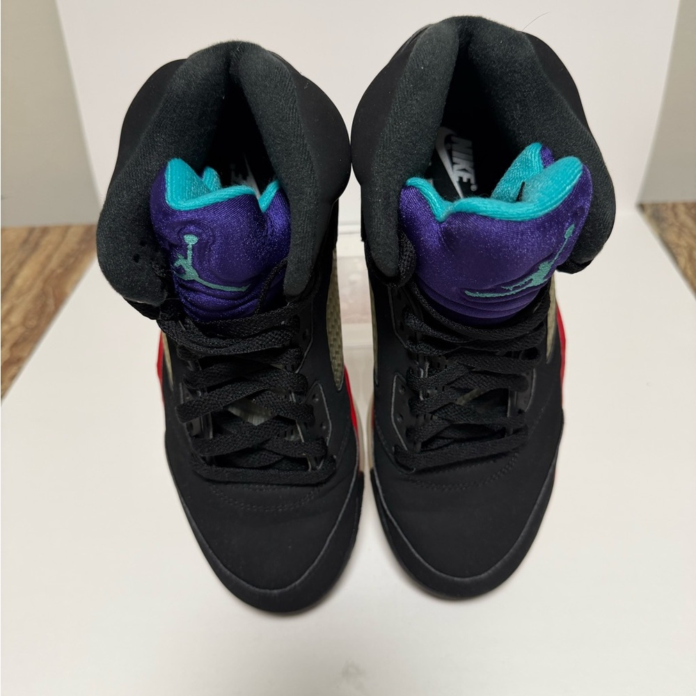 Jordan Black and Purple Men's Shoes